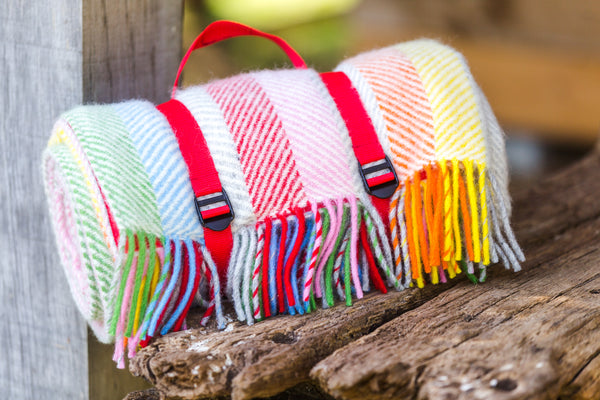 Tweedmill Picnic Rugs with Webbing Straps - The Colourful Garden Company