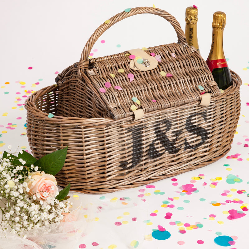 Personalised Four Person Boat Picnic Basket