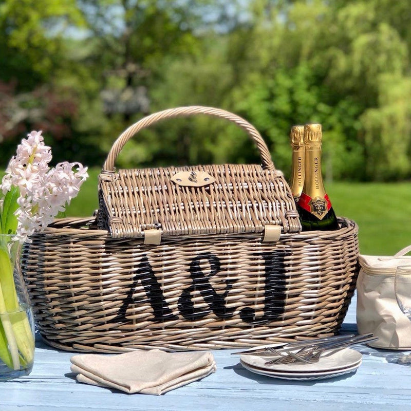 Personalised Four Person Boat Picnic Basket