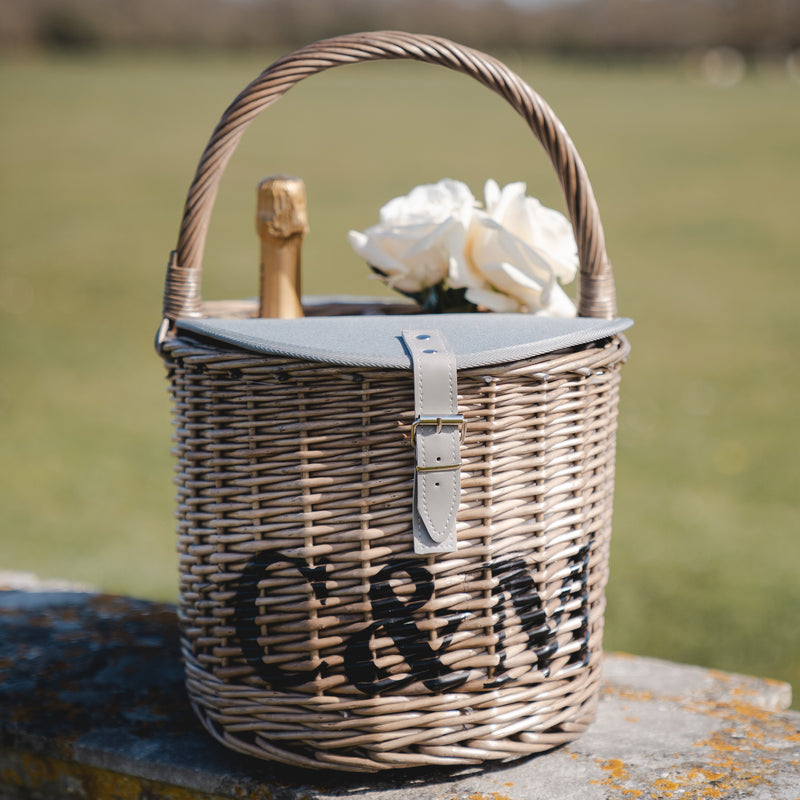 Personalised Two Bottled Chiller Beach Hamper - The Colourful Garden Company