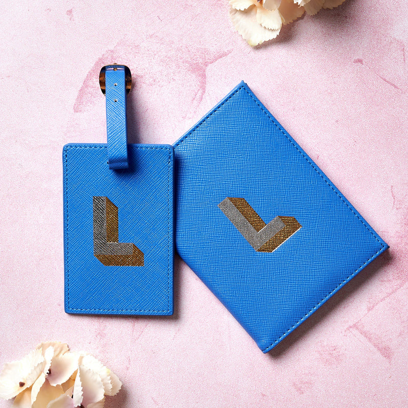 Alphabet Passport Cover & Alphabet Luggage Tag - The Colourful Garden Company