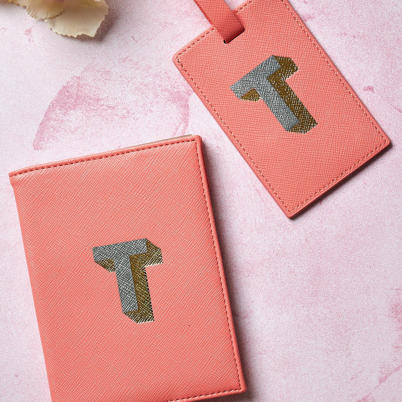 Alphabet Passport Cover & Alphabet Luggage Tag - The Colourful Garden Company